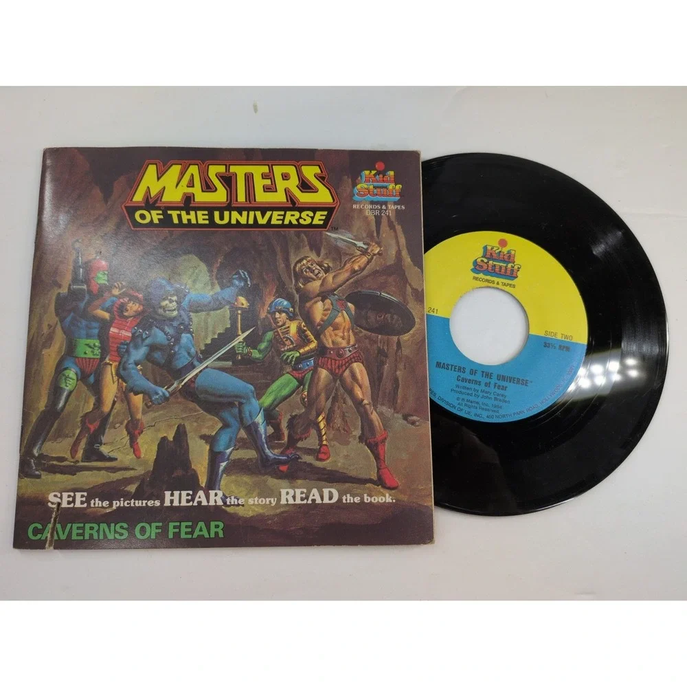 *READ*VNT LOT🚨Masters of Universe Book Record Tote Transformers Doom SpiderMan